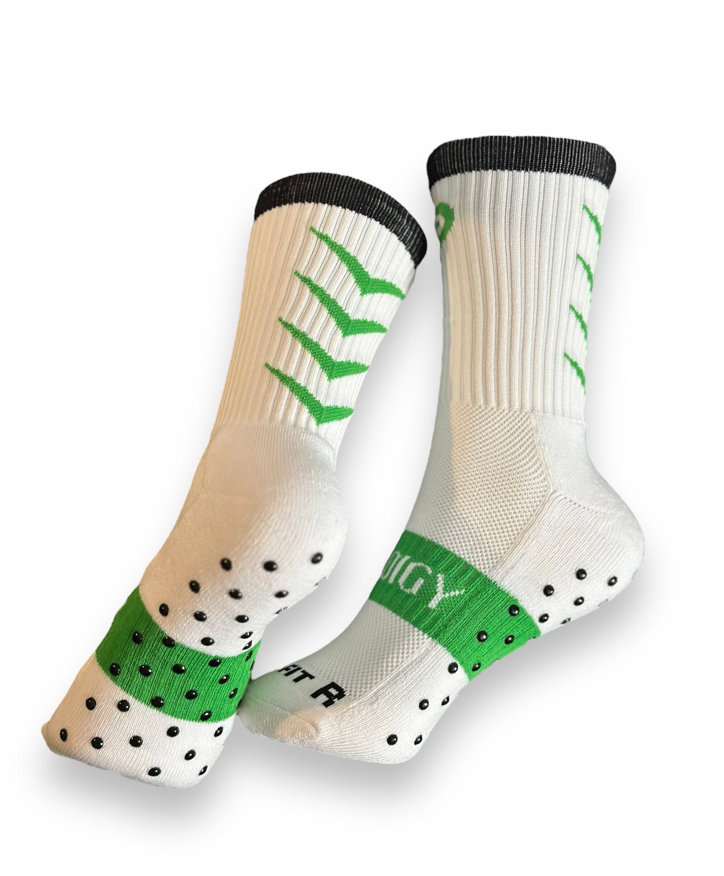 PRODIGY GRIP SOCKS PRO- GREEN/WHITE