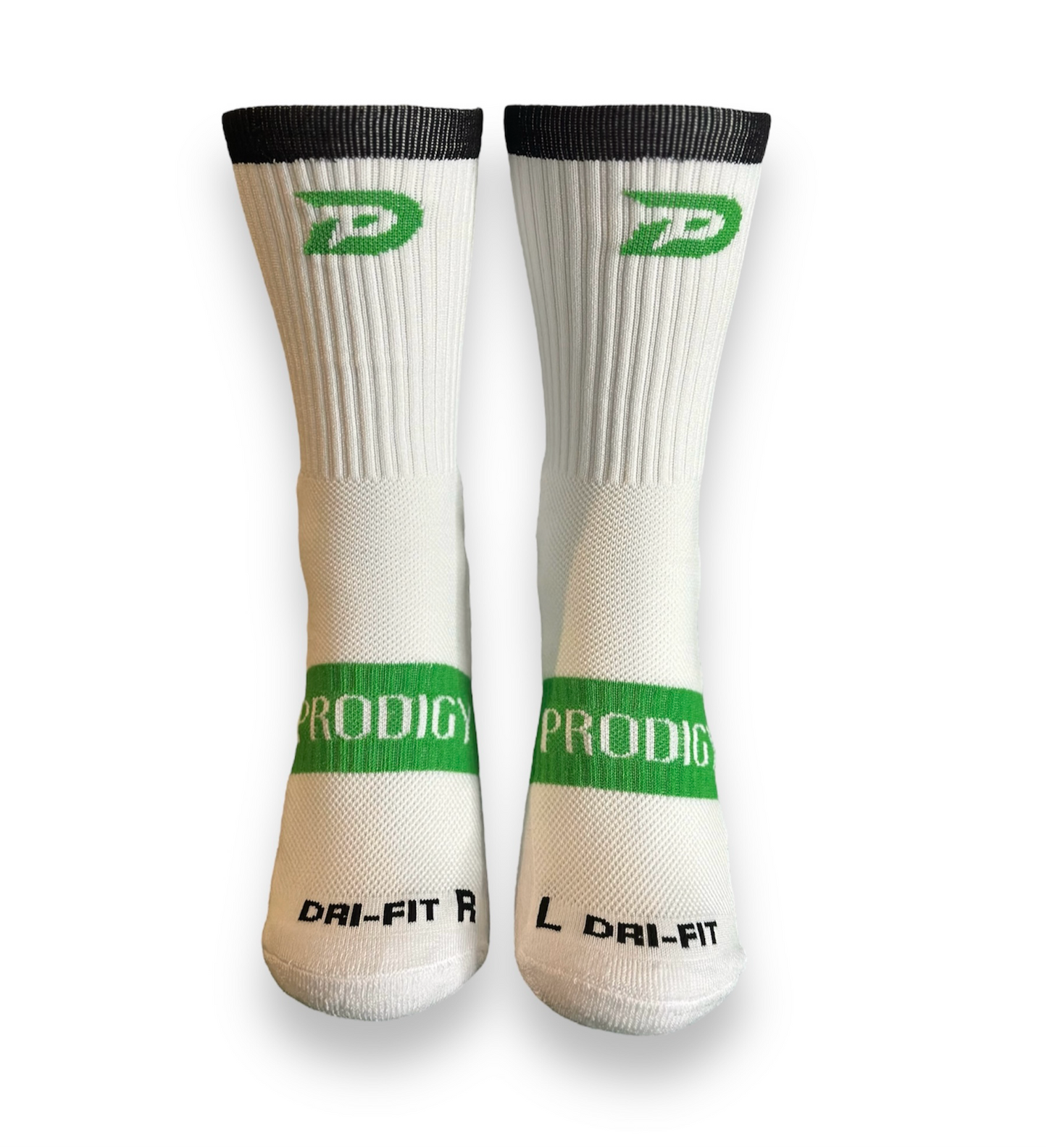 PRODIGY GRIP SOCKS PRO- GREEN/WHITE