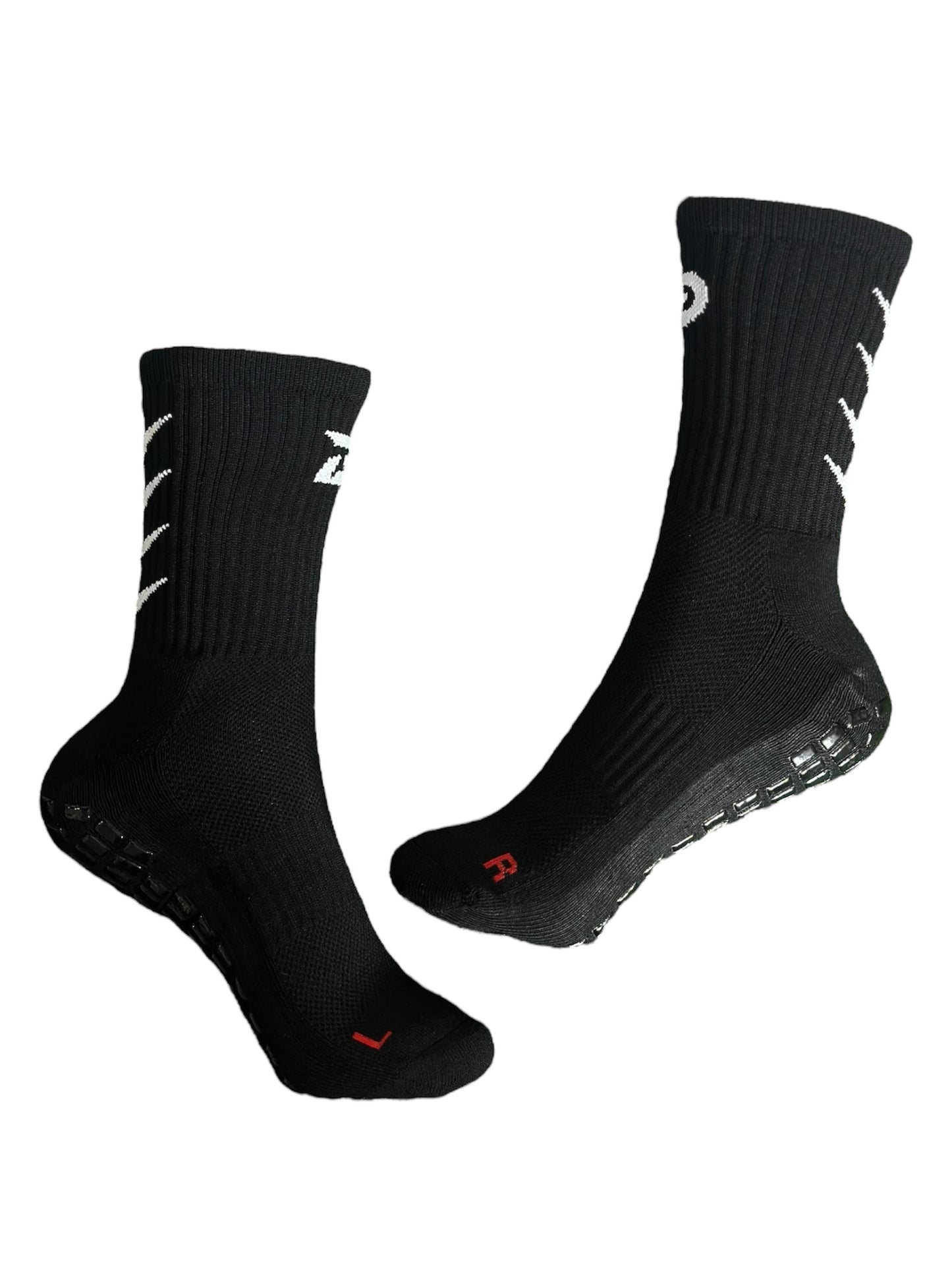 PRODIGY CLASSIC BLACK CREW LENGTH GRIP SOCKS